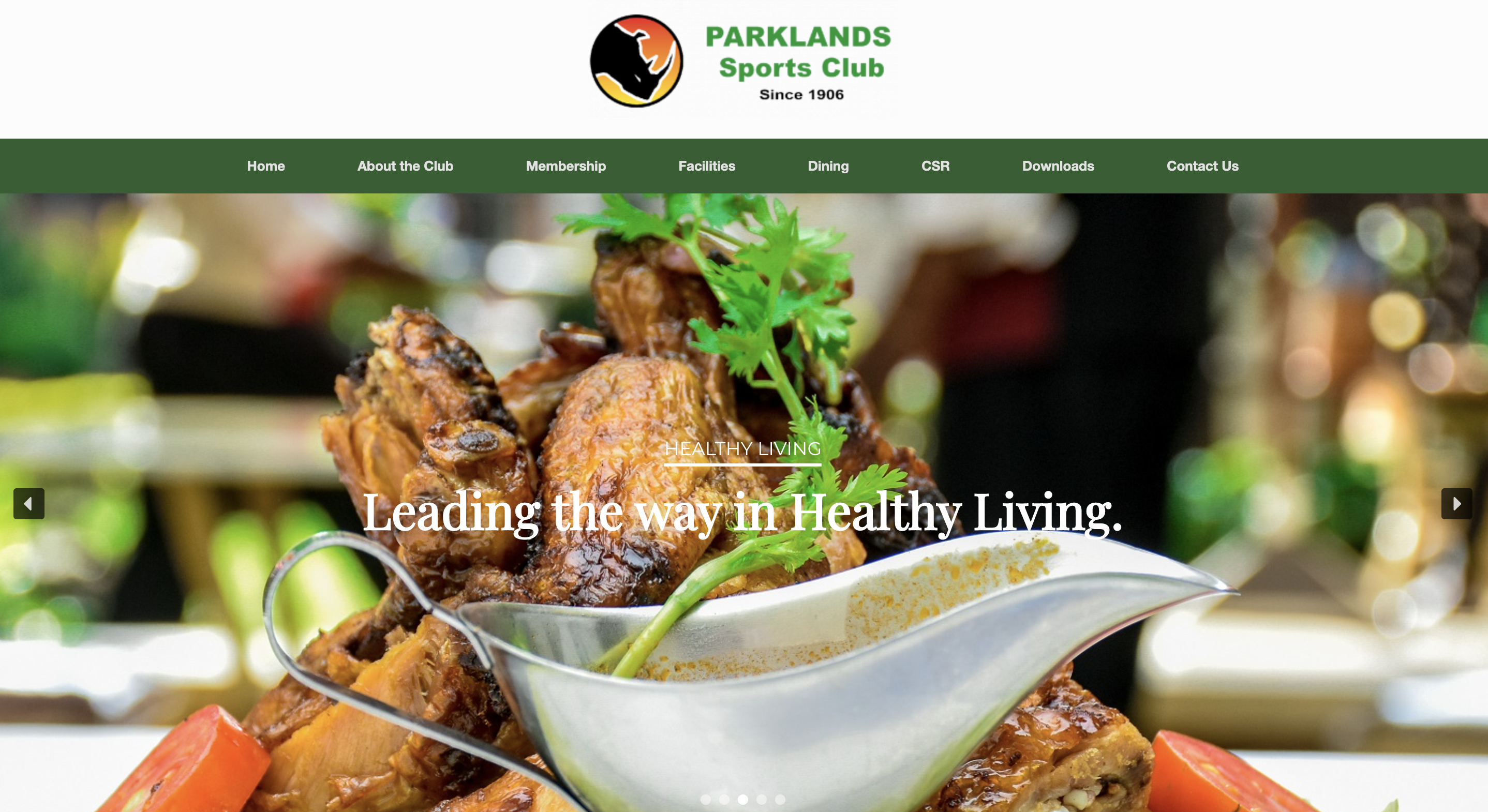 Parklands sports club app
